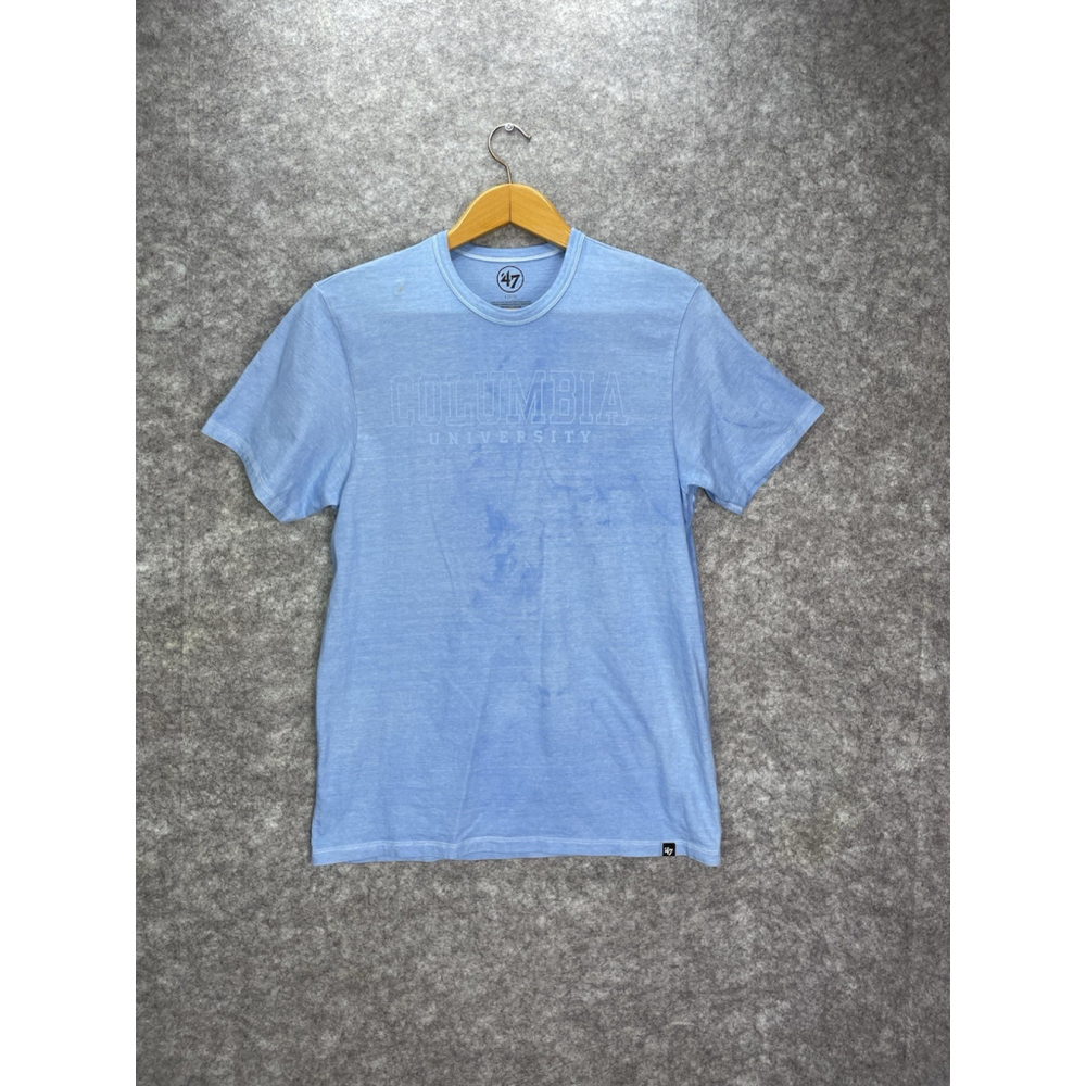 Columbia University Men's T Shirt Size Large Short Sleeve Blue Crewneck